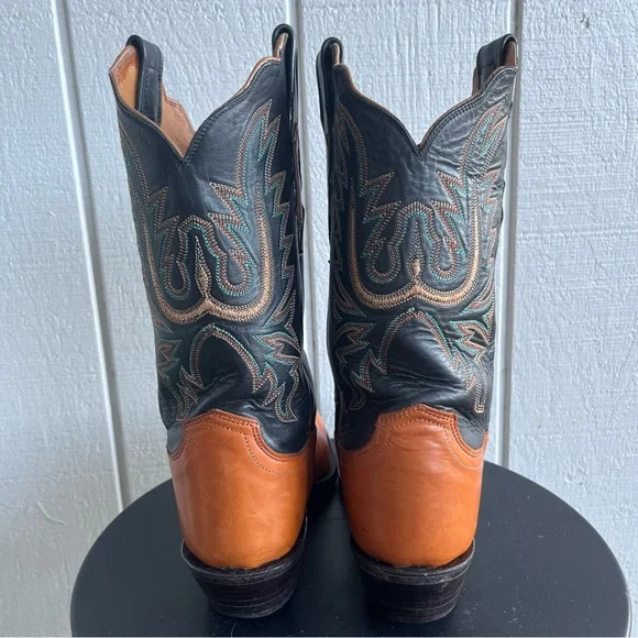 Lucchese 1883 N7361 Two Tone Western Boots Embroidered Snip Toe Men’s 9 B Narrow - Picture 6 of 9